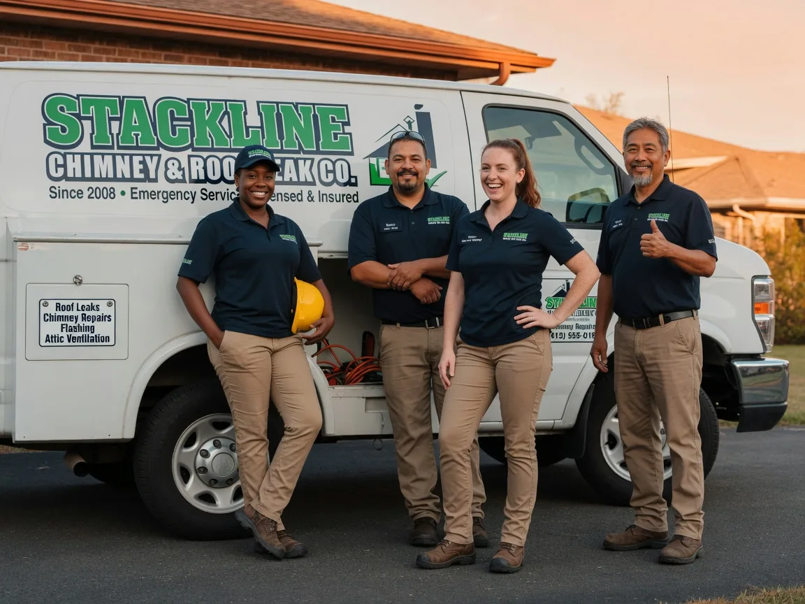 Chimney flashing repair company in Lewisville, NC